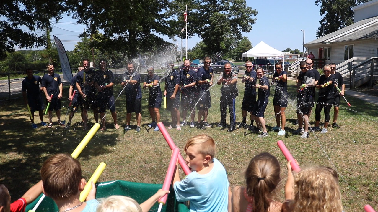 Toms River Youth Camp Water Gun Battle Toms River Police Department